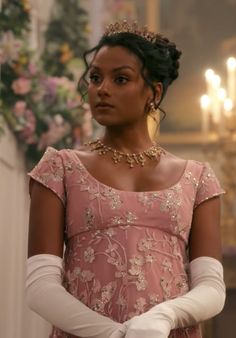 Kate From Bridgerton, Daphne Bridgerton Inspired Outfit, Kate Sharma Dress, Bridgerton Women, Bridgerton Halloween Costume, Bridgerton Screencaps, Sharma Bridgerton, Bridgerton Outfits, Regency Party