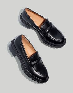 Luxury Moc Toe Tassel Loafers For Business Casual, Madewell Loafers, Best Sandals For Men, Chunky Loafers, Black Loafers