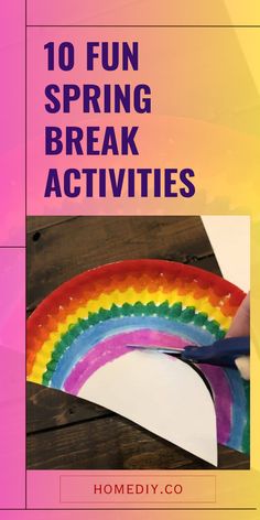 10 engaging spring break activities for kids to foster family bonding using one vibrant image. Fun ideas designed to keep kids entertained away from screens.