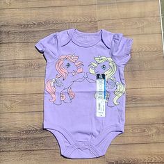 New With Tags Okie Dokie My Little Pony Purple Onsie. Size 6 Months. Easter Onesie, Graphic Onesies, Baby First Halloween, Halloween Onesie, Christmas Onesie, Blue Bodysuit, Okie Dokie, Funny Baby Onesies, First Halloween