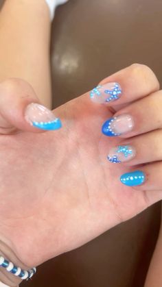 Cute Back To School Acrylic Nails, Nail Inspo To Do At Home, Easy Summer Acrylic Nails, Crazy Fun Nail Designs, Cute Back To School Nails For Teens, Cute Cruise Nails, Nails Beachy, Nail Ideas Preppy, Nail Inspo Preppy