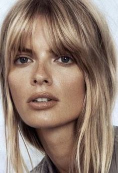 Bob Fringe, Blonde Pony, Julia Stegner, Hair Winter, Blonde Hair With Bangs, Hair Blond, Hair Color Balayage, Bang Bang, Hair A