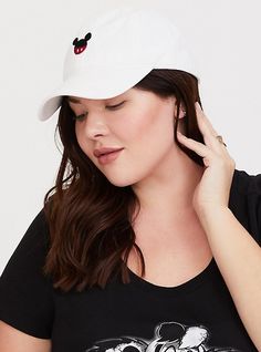 A cute alternative for bad hair days, signature red and black ears accent a white dad hat. Adjustable tab back. Up to 22” circumference. 2. 75” brim. Imported plus size hats. The best plus size women's disney mickey mouse white dad hat hats in nonec. Torrid is your destination for plus size Mickey Mouse merchandise. Trendy White Hat With Curved Bill, Trendy White Hat With Curved Visor, Trendy White Adjustable Snapback Hat, Trendy White Hats With Curved Visor, Trendy White Curved Bill Hat, Trendy White Dad Hat With Curved Bill, Trendy White Dad Hat With Curved Brim, Trendy White Baseball Cap With Curved Bill, Trendy White Hat For Everyday Use