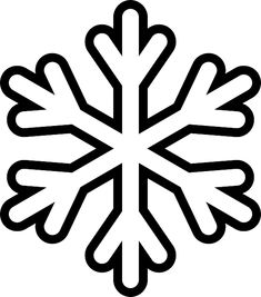 a snowflake that is black and white on a white background, it looks like an ornament