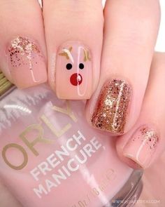 We have wrapped up more than 30 festive and pink Christmas nails for your ideal holiday look. Nagellack Trends, Purple Nail, Christmas Nails Acrylic, Cute Gel Nails, Short Acrylic Nails Designs, Christmas Nail, Christmas Nail Art