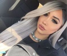 Melly Sanchez, Pinterest Design, Grey Hair Color, Human Hair Lace Wigs, Hair Life, Hair Quality, Light Hair, Hair And Makeup