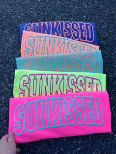 professionally screen printed with puff ink on comfort colors apparel tanks Nike Ideas, Placemats Kids, Mint Coral, Vitamin Sea, Kids Graphic Tees, Personalized Clothes, Accessories Bags Purses, Summer Clothing, Coral Blue