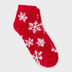 Wrap your feet in warmth and comfort with the Women's Snowflake Cozy Low Cut Socks - Auden™ 4-10. These soft, snug socks feature a playful snowflake pattern that adds a fun touch to your loungewear. Perfect for chilly days or relaxing at home, they’re made to keep your feet warm all day long. With a comfy fit and a bit of flair, these socks are a cozy essential for your wardrobe. Auden™: Fit for you in every way. Soft Indoor Socks For Winter, Soft Winter Socks, Red Winter Socks As Gift, Red Socks For Winter Gift, Red Socks For Winter Gifts, Red Socks As Winter Gifts, Cozy Red Socks For Winter, Cozy Red Winter Socks, Comfortable Warm Red Socks