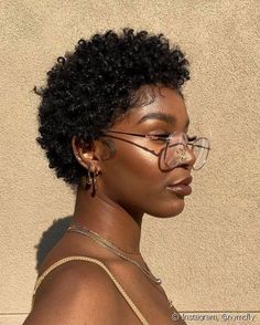 Big Chop Natural Hair, Natural Hair Haircuts, Short Hair Black, Tapered Haircut