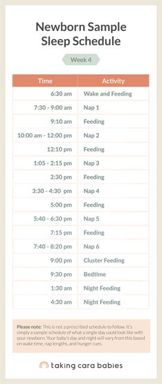 the newborn sleep schedule is shown in this graphic style, with information about how to use it