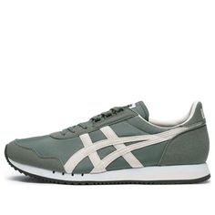 Onitsuka Tiger Dualio Marathon Running Shoes 'Green Cream White' 1183B545-400 Shoes Green, Marathon Running Shoes, Onitsuka Tiger, Shoes Collection, Marathon Running, Green Cream, Sneaker Shopping, Cream White