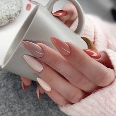 Thanksgiving Nails, Neutral Nails, Hot Nails, Elegant Nails, Short Acrylic Nails, Perfect Nails