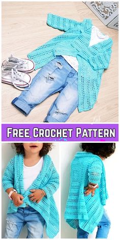 the crochet pattern for this cardigan is easy to make