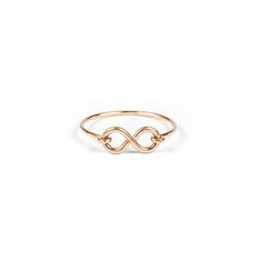 Infinity Ring Rose Gold Infinity Ring, Gold Infinity Ring, Infinity Ring, Infinity Symbol