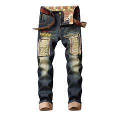 People love these hot jeans! Ripped Jeans Designs, Holy Jeans, Punk Jeans, Punk Streetwear, Hip Hop Jeans, Streetwear Jeans, Zipper Jeans, Fall Jeans, Fall Denim