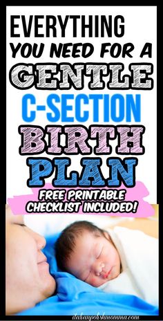 A mom with her newborn after having a gentle c-section. Gentle Cesarean, Birth Plan Printable, Newborn Assessment, Birth Plan Checklist, Birth Delivery