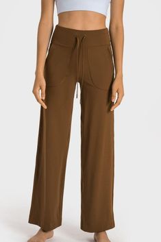 Looking for the newest fashion trends at a great price? Check out this Drawstring Waist Wide Leg Sports Pants with Pockets from Trendsi. See this and many other great apparel and accessory items at https://www.flyclothing.com/products/drawstring-waist-wide-leg-sports-pants-with-pockets. #ootd #fashion #apparel #flyclothing #trendsi #womens #jewelry Maxi Dress Cocktail, Pants With Pockets, Sports Pants, Maxi Dress Formal, Sweat Pants, Leg Workout, Sport Pants