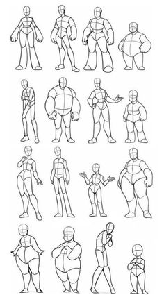 an image of various poses for the character