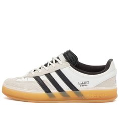 Adidas x Bad Bunny Gazelle Indoor Core White, Core Black & Gum | END. Bad Bunny Shoes Adidas, Bad Bunny Shoes, Adidas Shoes Women, Prada Eyewear, White Core, Black Gums, Adidas Running, Air Jordan 1 Low, Adidas X