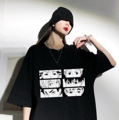 Harajuku Anime Manga T shirt on Storenvy Manga T Shirt, Harajuku Anime, Work Place, Kawaii Clothes, Casual T Shirt, Online Fashion Stores, Patterned Shorts, Shirt Men, Sleeve Styles