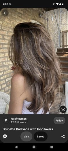 90s Balayage, Cold Highlights Brown Hair, Light Brown Hair With Subtle Highlights, Elegant Hair Color, Cool Toned Brunette, Mousy Brown Hair, Sandy Brown Hair, Brown Hair Inspiration