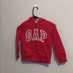 Red New Gap Warm Hoodie! Very Warm Size Xs Can Fit A 4/5 In Boy. Sporty Hooded Gap Outerwear, Red Gap Tops For Fall, Sporty Gap Outerwear For Winter, Sporty Gap Winter Outerwear, Red Long Sleeve Tops By Gap, Gap Red Long Sleeve Top, Red Hooded Jacket For Spring, Red Long Sleeve Hooded Jacket For Spring, Hoodie Gap