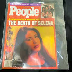 the cover of people magazine with an image of a woman's face on it