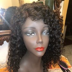 Lace Front Curly Human Hair Wig. Lace Has Been Cut. Worn Once. Hair Is Washed, Conditioned And Ready To Ship. (5) Make An Offer. Lace Front Curly, Wig Color, Curly Human Hair Wig, Wig Lace, Human Hair Wig, Brazilian Human Hair, Hair Wig, Human Hair Wigs, Wig Hairstyles