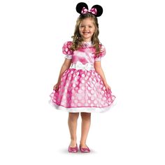 New Still In Unopened Package Pink Minnie Mouse Costume, Pink Minnie Mouse Dress, Minnie Mouse Clubhouse, Toddler Costumes Girl, Disney Dress Up, Costume Toddler, Minnie Mouse Costume, Classic Halloween Costumes, Mouse Costume