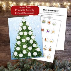 christmas tree printable activity for kids