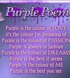 purple is the color of love