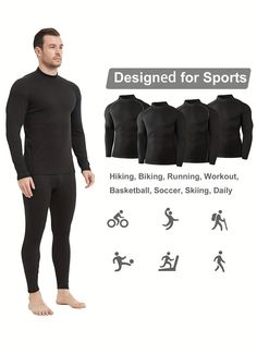 Introducing our Men's 4pc High Neck Compression Shirts, perfect for sports workouts and casual wear. Made from high-quality polyester, these shirts offer a snug and comfortable fit, allowing you to move freely during any activity. Benefits of our Men's 4pc High Neck Compression Shirts: Enhances performance during sports workouts Provides compression for improved muscle recovery Offers a stylish and modern look for casual wear Easy to care for with machine washable instructions Comfortable and stretchy fabric for all-day wear Whether you're hitting the gym, going for a run, or simply lounging at home, our Men's 4pc High Neck Compression Shirts are versatile and reliable. Upgrade your activewear collection with these must-have shirts today!Material:PolyesterPatterned:Solid colorSheer:NoFabri Neck Compression, Compression Shirts, Sports Workout, Gym Essentials, Super Saver, Workout Sets, Compression Shirt, Muscle Recovery, Stretchy Fabric