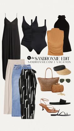 Outfits For Vacation, A Week Of Outfits, Outfit Ideas Street Style, Week Of Outfits, Chic Resort Wear, Looks For Spring, Vacation Outfit Ideas, Vacay Outfits