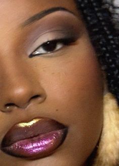 2000s Makeup Looks, 90s Makeup Look, Metallic Makeup, Lip Combos, 90s Makeup, Makeup For Black Skin, Brown Skin Makeup, Lip Combo