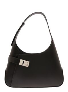 ferragamo-shoulder-hobo-bags-1723830566438871558-0 Leather Hobo Bags, Ferragamo Bag, Versace Shop, Hobo Shoulder Bag, Hobo Bags, Black Shoulder Bag, Personalized Accessories, Leather Hobo, Luxury Retail