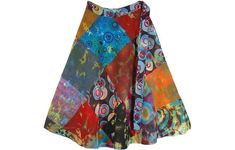 a multicolored skirt hanging on a clothes line