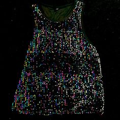 Colorful Sequin Tank Top New Never Worn Without Tags. Black Disco Top For Summer, Black Disco Tops For Summer, Trendy Colorful Party Tops, Colorful Trendy Party Tops, Multicolor Stretch Top For Night Out, Trendy Multicolor Party Tops, Trendy Multicolor Tops For Party, Multicolor Sequined Sleeveless Top, Multicolor Sleeveless Sequined Top