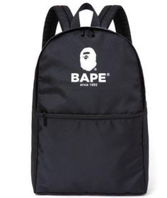 A Bathing Ape Bape Black Backpack 2019 Japan Limited Japanese Magazine Novelty Condition: UNUSED Size (approx.): H42 x W28 x D12 cm(17 x 11 x 4.7in) Shoulder strap length 97 cm [longest] Please Note:  We deal many second hand goods. We run a few online stores and a real store in Japan. So that sometime the exact same item on the photo may be sold out, but we will send you same condition item. If you have any problems or inquiries, feel free to contact us before purchasing.   Thank you for checki Bape Bagpack, Black Streetwear Bag With Logo Patch, Casual Black Bags With Logo Patch, Casual Streetwear Bags With Logo Print, Casual Black Bags With Logo Print, Black Backpack With Logo For Streetwear, Black Logo Backpack For Streetwear, Black School Backpack With Logo Patch, Streetwear Backpack With Logo