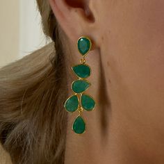 Ross-Simons - 22.68 ct. t. w. Emerald Drop Earrings in 18kt Gold Over Sterling. Have splashy color be your defining trait at the next event you attend. Rich 22.68 ct. t. w. pear-shaped emeralds tumble downward in these chic and sophisticated drop earrings crafted in 18kt yellow gold over sterling silver. Hanging length is 2". Post/clutch, emerald drop earrings. Emerald birthstones are the perfect gift for May birthdays. Emerald Drop Gemstone Earrings, Fine Jewelry Emerald Teardrop Earrings, Emerald Teardrop Earrings Fine Jewelry, Yellow Gold Emerald Dangle Earrings, Luxury Teardrop Emerald Earrings, Emerald Earrings Drop, Emerald Birthstone, May Birthday, Earring Crafts