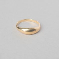 Baby Dome, Gold Dome Ring, Band Rings Women, One Finger, Simple Band, Herringbone Necklace, Love Band, Dome Ring, Gold Band Ring