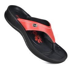 Comfortable ladies thong sandals of Aerosoft are made to add a feeling of relaxation to your journey. The weightless feel of our womens summer sandals makes outdoor works possible for all the active females. Iconic upper and orthotic insole makes up the ideal combination for the feet. The arch support for women is induced efficiently in the sole to get you through the routine work. These thong sandals have polyurethane gel injected sole for increased durability and a secured feel. It is becoming Casual Red Toe Post Flip Flops, Comfortable Synthetic T-strap Sandals, Ortholite Insole Flat Flip Flops For Beach, Red Beach Sandals With Removable Insole, Ortholite Insole Flat Slippers, Red T-strap Sandals For Beach, Red Slip-on Beach Slippers, Red Synthetic Beach Slippers, Red Toe Post Flip Flops For Vacation