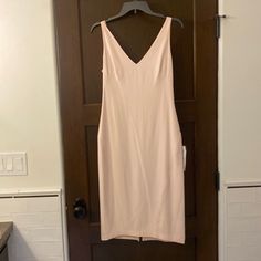 This Dress Is Ready For All Your Spring And Summer Events! Size 6 Form Flattering Knee Length. Gorgeous Neutral Color. Fully Lined. The Back Side Has A Full Length Gold Zipper And Fastener At The Top (See Photo). There Is A Back Slit For Walking Comfortably. Stretchy Fabric. Really Special Dress! Special Dress, Special Dresses, Body Con Dress, Rachel Roy, Summer Events, Gold Zipper, Neutral Color, Stretchy Fabric, Blush Pink