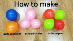 how to make balloons that look like they are floating on the floor with text overlay