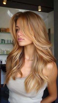 25 Exquisite Dirty Blonde Hair Color Ideas Dirty Blonde Hair Color, Dirty Blonde Hair Color Ideas, Copper Blonde Hair, Warm Blonde Hair, Strawberry Blonde Hair Color, Golden Blonde Hair, Ginger Hair Color, Honey Blonde Hair