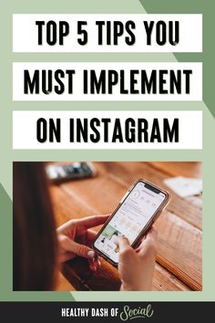 the top 5 tips you must implement on instagram