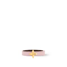 LOUIS VUITTON® - Mini Flowergram Bracelet - Pink Jasmin Designer Adjustable Pink Bracelet, Designer Pink Adjustable Bracelets, Designer Adjustable Pink Bracelets, Designer Pink Bracelets For Formal Occasions, Louis Vuitton Bracelet, Louis Vuitton Mini, Micro Bags, Louis Vuitton Official Website, Silver Jewelry Fashion