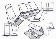 several drawings of different types of electronic devices and their packagings are shown in this drawing