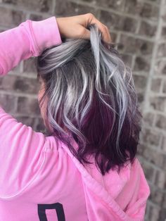 Purple Grey Hair, Gray Roots, Tan Skin Blonde Hair, Pink Blonde Hair, Plum Hair, Icy Blonde Hair