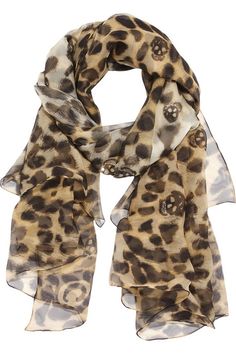 Alexander McQueen Leopard Print Skull Scarf Alexander Mcqueen Skull Scarf, Leopard Skull, Mcqueen Scarf, Skull Scarf, Silk Chiffon Scarves, Leopard Scarf, Leopard Fashion, Printed Silk Scarf, Chiffon Scarf