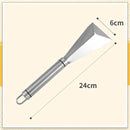 an image of a light bulb with measurements for the length and width, on a white background